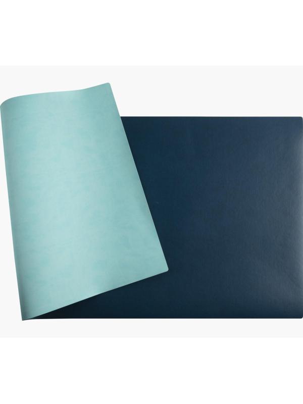 Коврик на стол Exacompta 60х35см экокожа гибкий две стороны син/гол 29122E