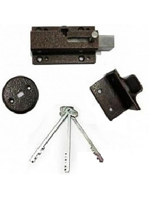 Замок накладной Avers ЗРН-5С40, реечный, 90 × 55 × 21 мм, 3 ключа