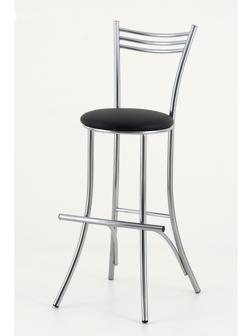 Стул барный «Увертюра», хром, цвет чёрный