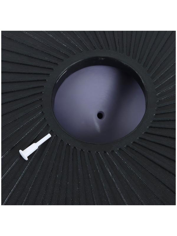 Полусфера BOSU гимнастическая ONLYTOP, массажная, с насосом, 58х25 см, цвет серый