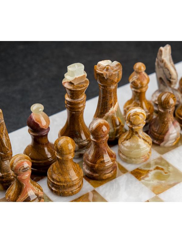 Шахматы «Элит», доска 30х30 см, оникс