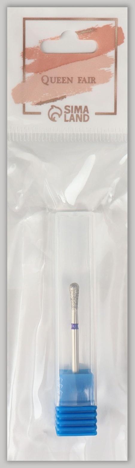 Фреза алмазная для маникюра «Обратный конус», средняя зернистость, 3,3 × 7 мм