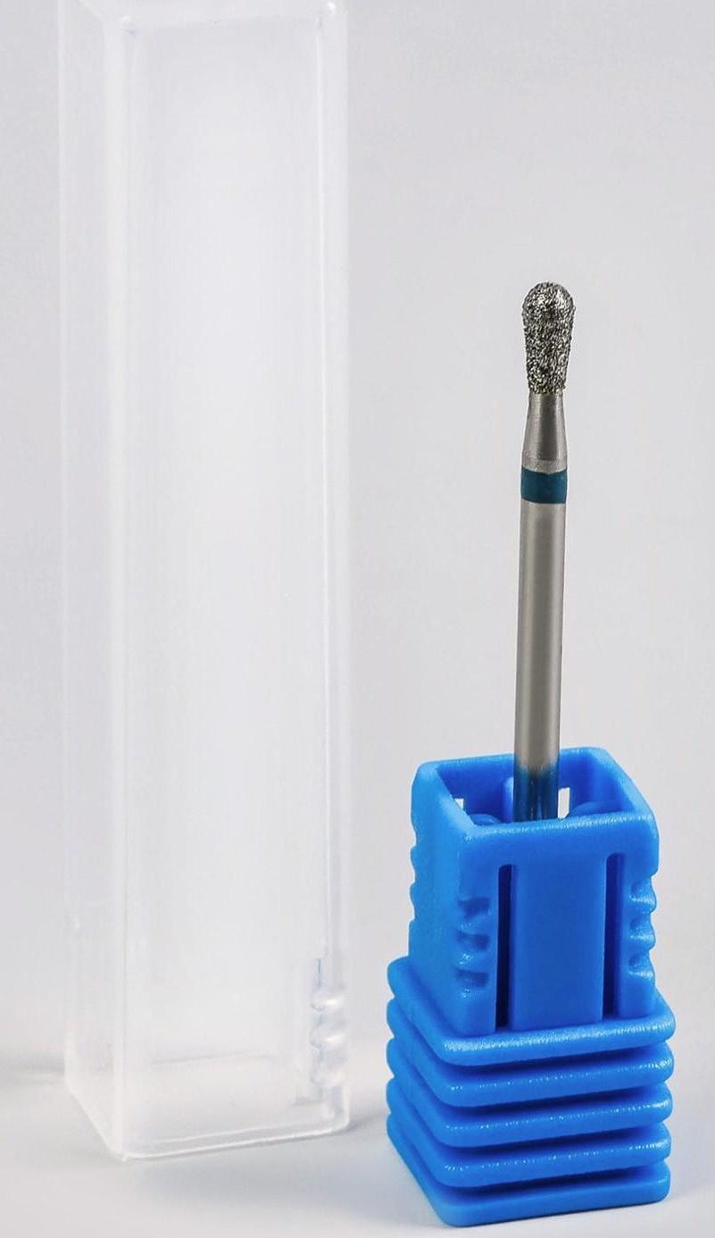 Фреза алмазная для маникюра «Обратный конус», средняя зернистость, 3,3 × 7 мм