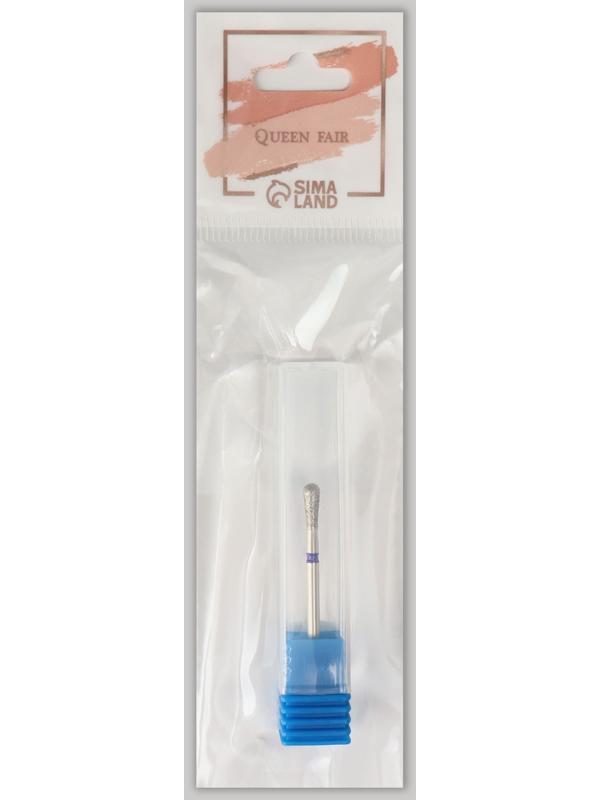 Фреза алмазная для маникюра «Обратный конус», средняя зернистость, 3,3 × 7 мм