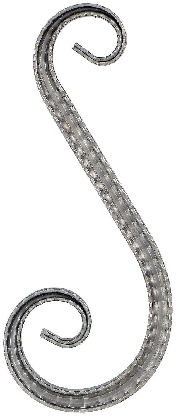 Волюта Т-15 -260-105 с декоративным прокатом Грань Ар-Деко