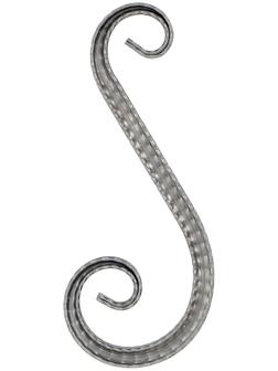 Волюта Т-15 -260-105 с декоративным прокатом Грань Ар-Деко