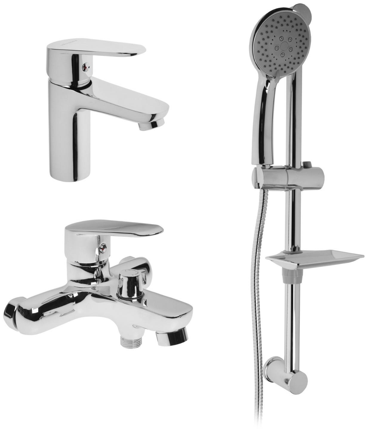 Набор смесителей Accoona A2669, для раковины, для ванны, стойка для душа, латунь