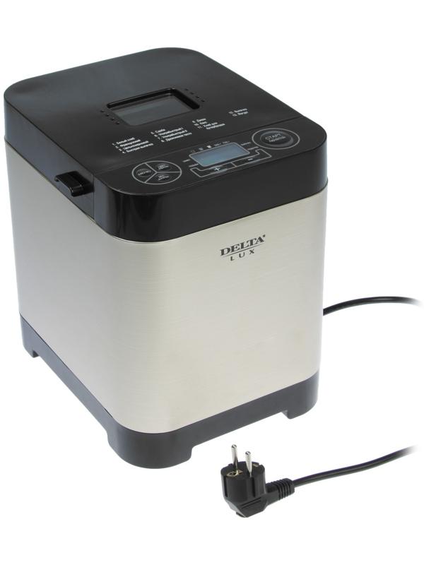 Хлебопечка DELTA LUX DL-8008В, 500 Вт, 13 программ, ускоренная выпечка, таймер, золотистая