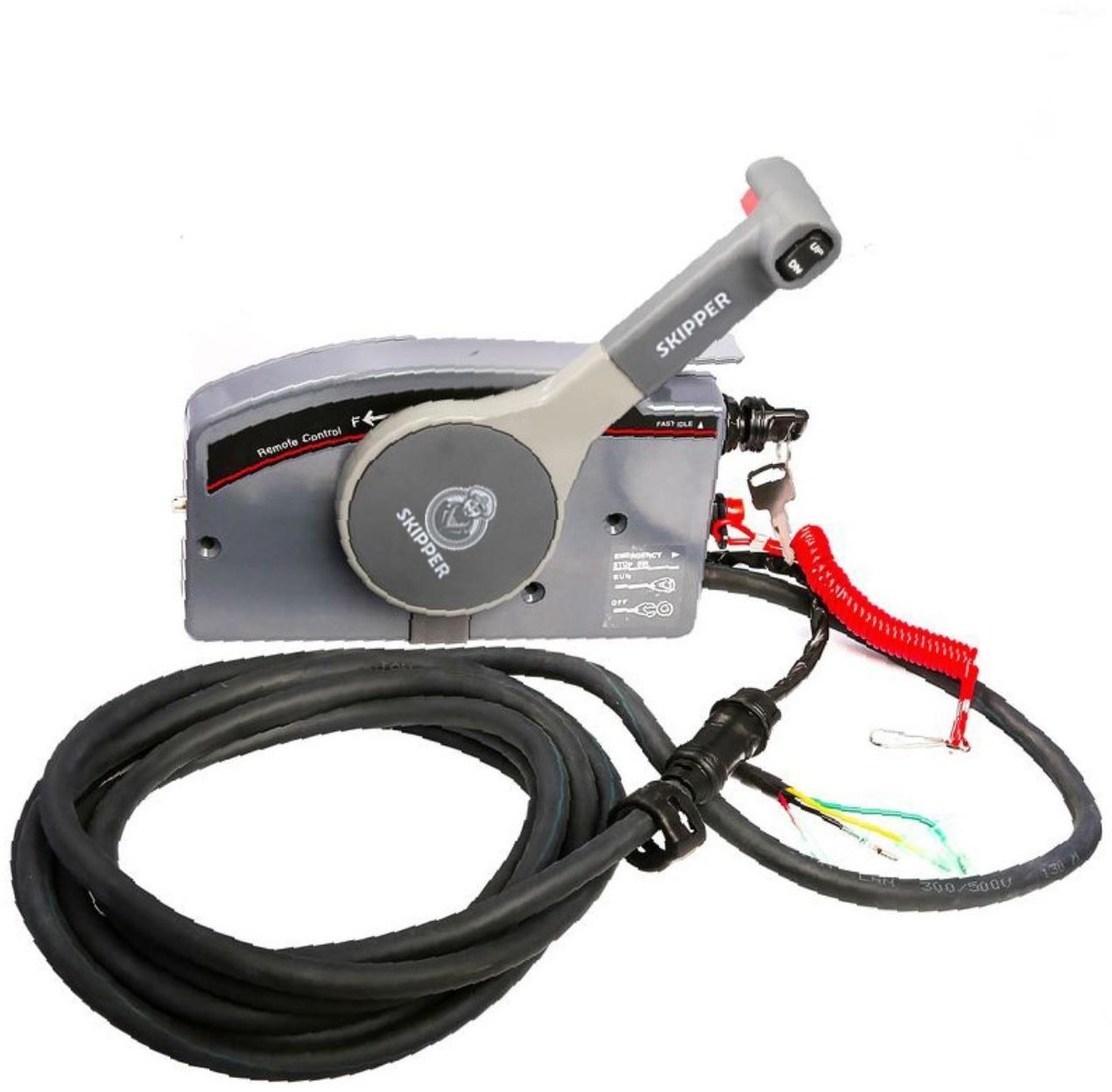 Пульт ДУ Yamaha 703, с кнопкой гидроподъема, тянет газ, OEM 703-48272-12-00