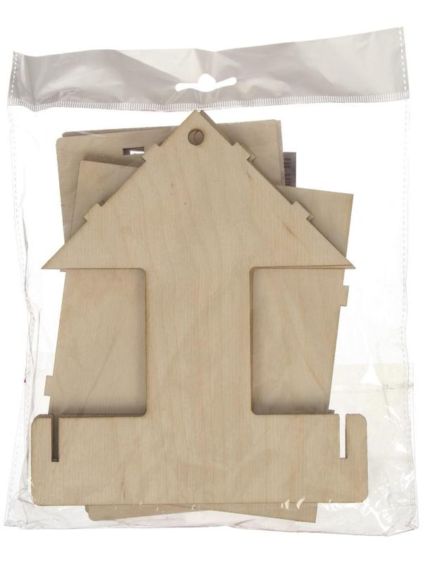 Kopмушка для птиц «Домик с птичкой», 24 × 20 × 17 см