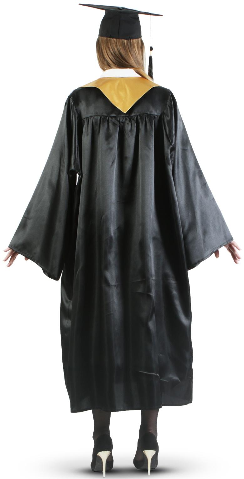 Костюм «Выпускник», мантия, золотой воротник, головной убор, р. 42-54