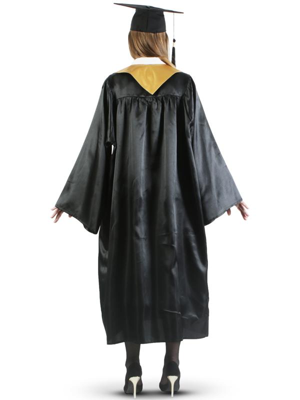 Костюм «Выпускник», мантия, золотой воротник, головной убор, р. 42-54