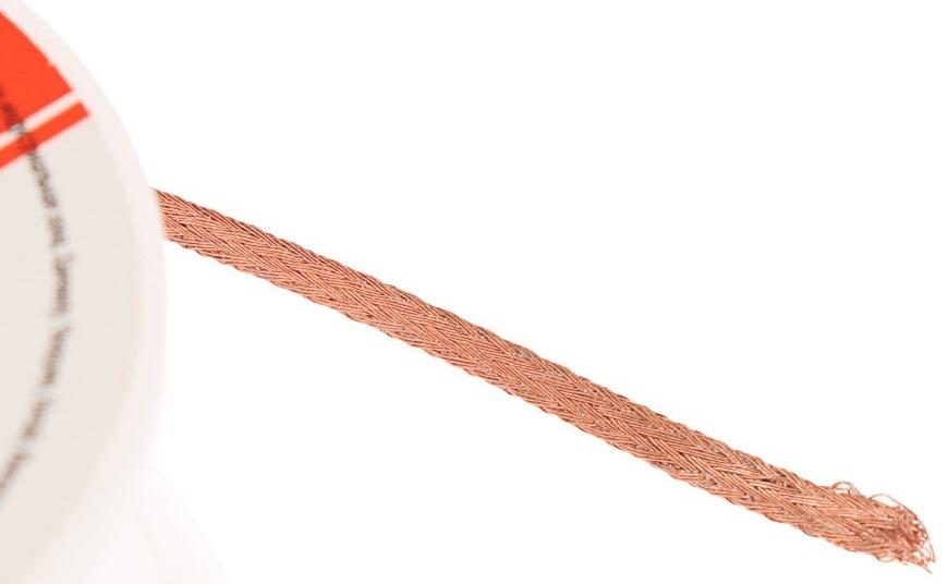 Медная лента REXANT, для удаления припоя, d=1 мм, 1.5 м