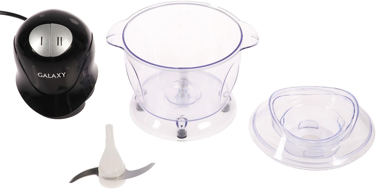 Измельчитель Galaxy GL 2351, пластик, 400 Вт, 1 л, чёрный