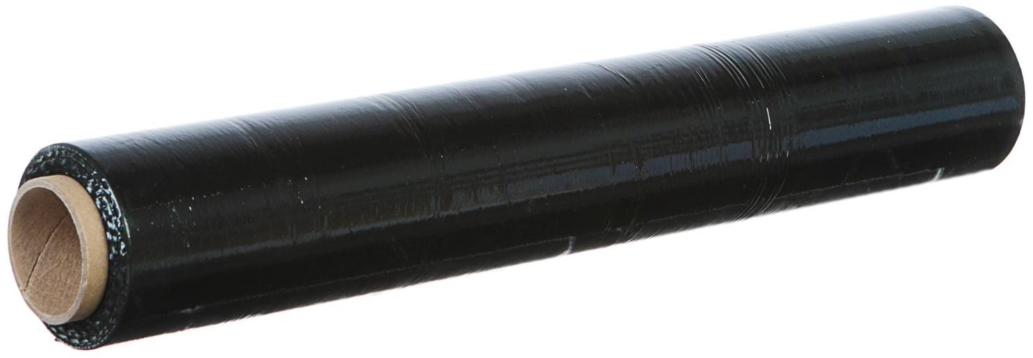 Стрейч-пленка, черная, 500 мм х 130 м, 1,2 кг, 20 мкм