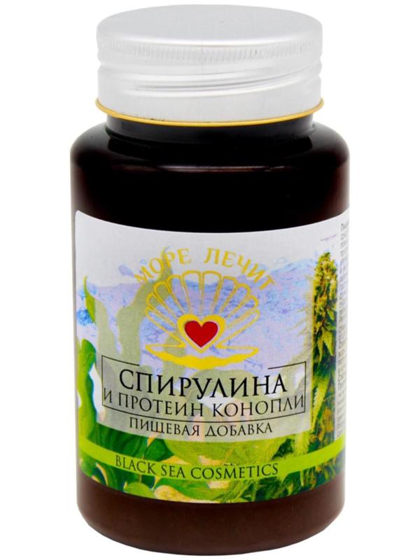 Пищевая добавка «Бизорюк», спирулина + протеин конопли, с новогодним стикером, 130 мл