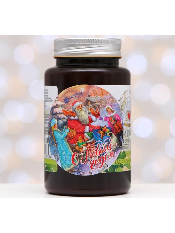 Пищевая добавка «Бизорюк», спирулина + протеин конопли, с новогодним стикером, 130 мл