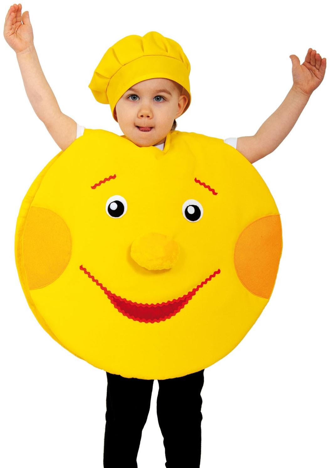 Карнавальный костюм «Колобок», накидка, колпак, рост 98-122 см