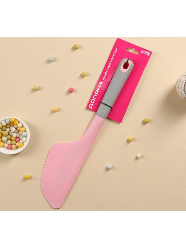 Шпатель силиконовый Доляна «Честер», 34×7,5×2 см, цвет МИКС