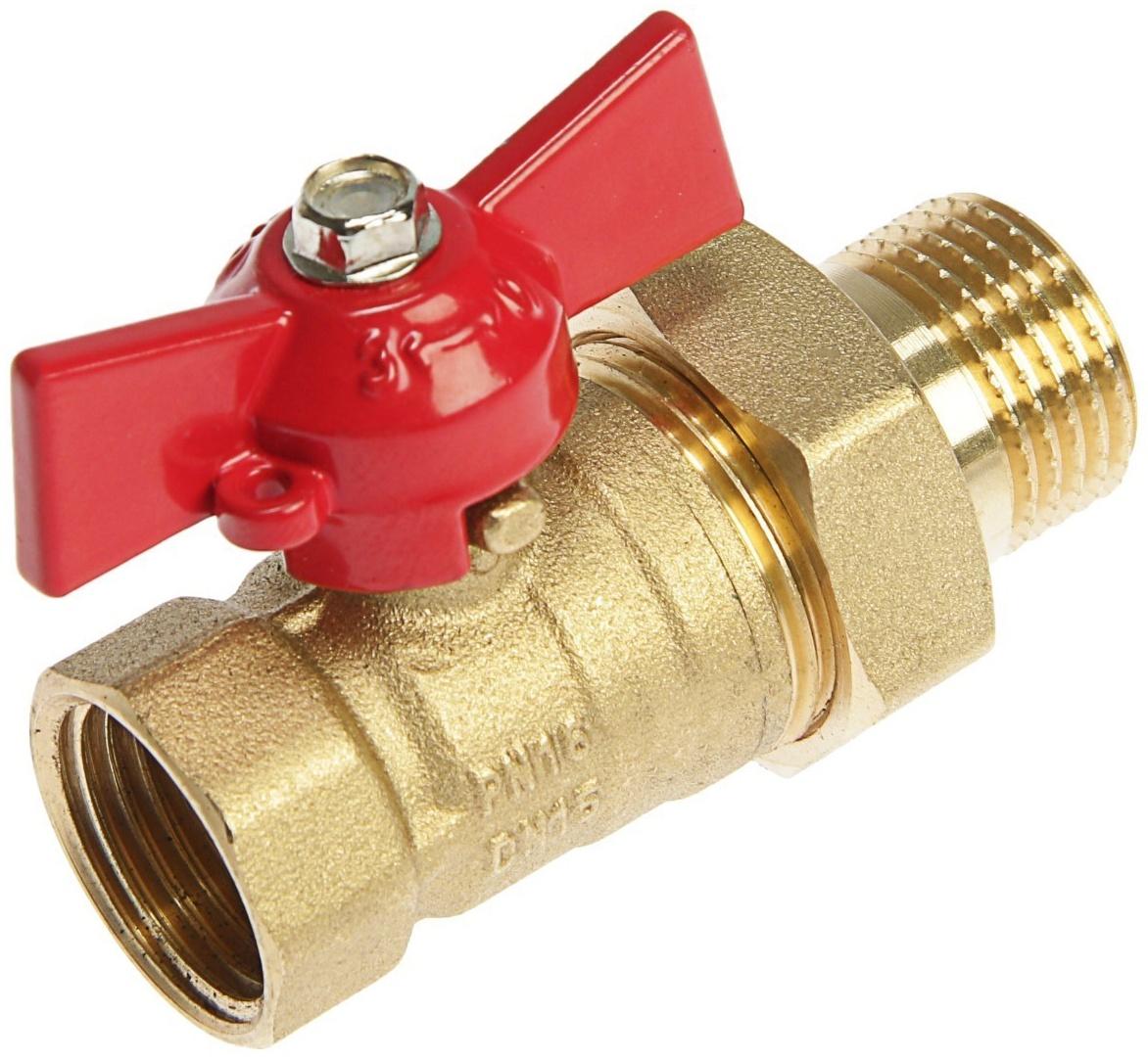 Кран шаровой ZEIN, с американкой, 1/2