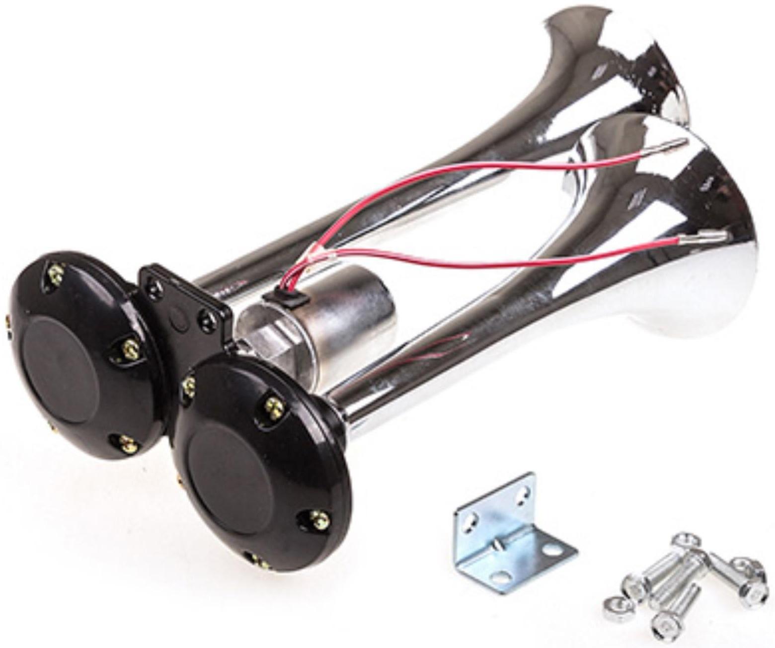 Сигнал звуковой Skyway NAUTILUS, воздушный, L=290/220 мм 12/24 В 120 Дцб, 10 А