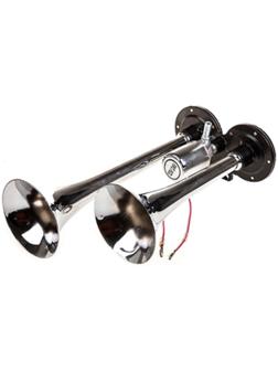 Сигнал звуковой Skyway NAUTILUS, воздушный, L=290/220 мм 12/24 В 120 Дцб, 10 А