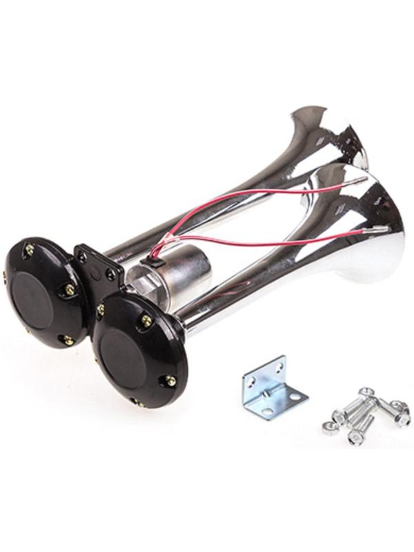 Сигнал звуковой Skyway NAUTILUS, воздушный, L=290/220 мм 12/24 В 120 Дцб, 10 А