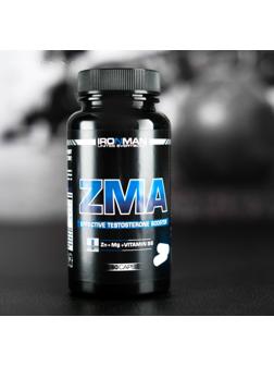 Комплекс ZMA IRONMAN, цинк магний, В6, спортивное питание, 60 капсул