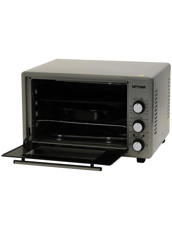 Мини-печь OPTIMA OF-36G, 1300 Вт, 36 л, таймер, 2 противня, ярко-серая