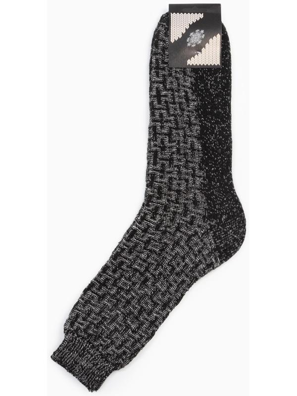 Носки мужские шерстяные, цвет чёрный, размер 29