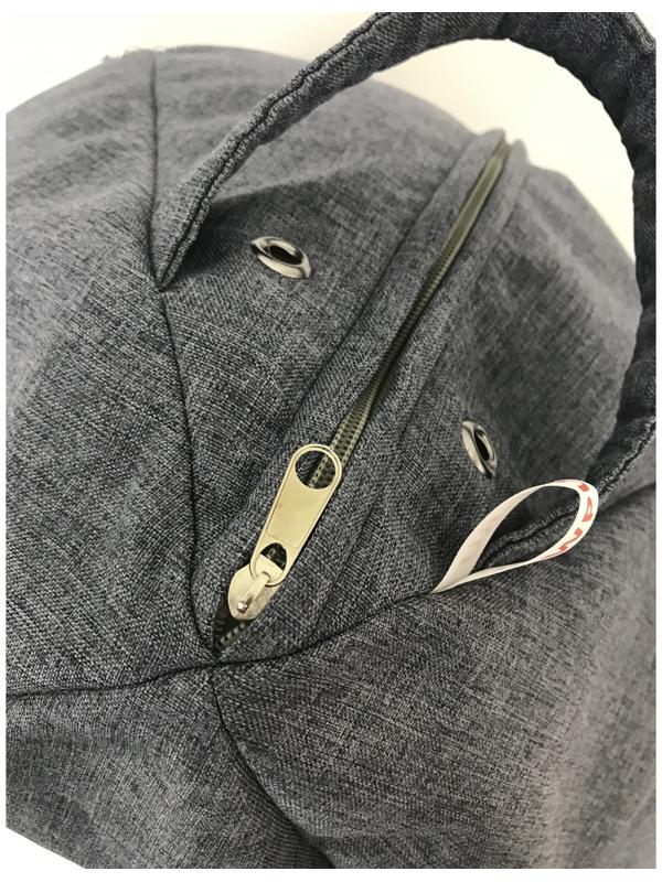 Кресло-мешок «Юниор», ширина 75 см, высота 100 см, цвет серый, рогожка