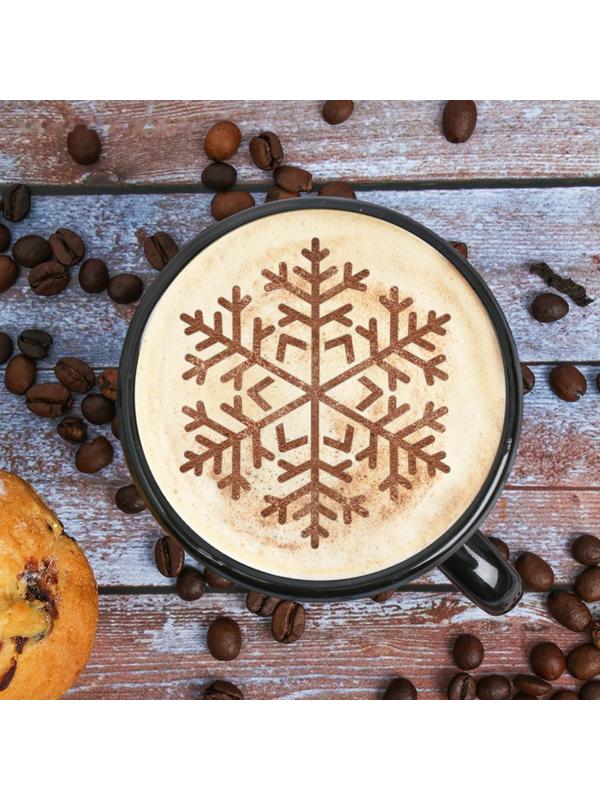 Трафарет для кофе «Снежинка», 9.5 × 8.5 см