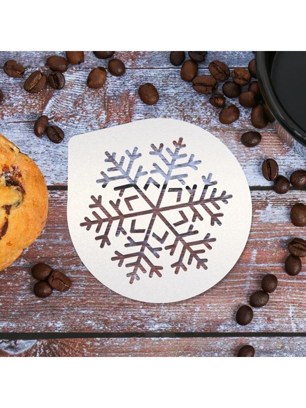 Трафарет для кофе «Снежинка», 9.5 × 8.5 см