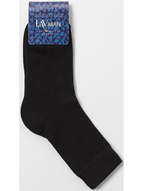 Носки мужские с махровым следом цвет чёрный, размер 29-31