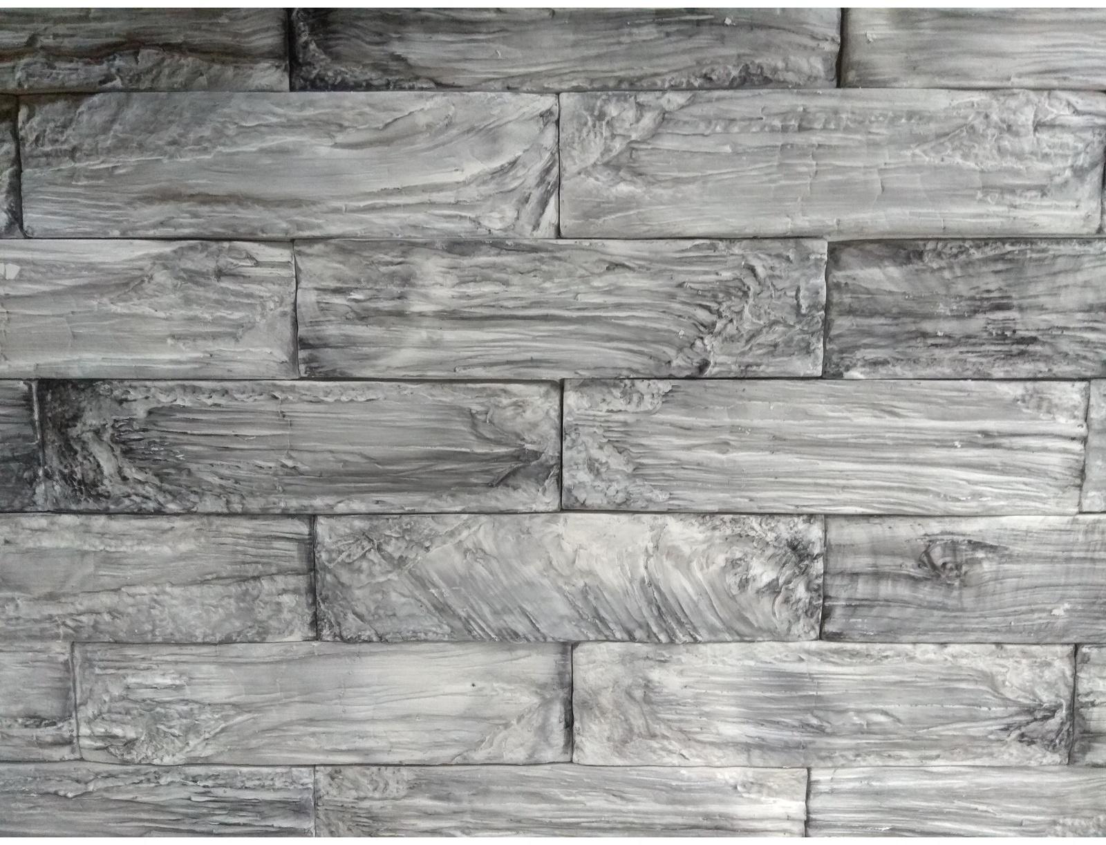 Гипсовая плитка «Брус», 242 х 61, 28 шт в упаковке