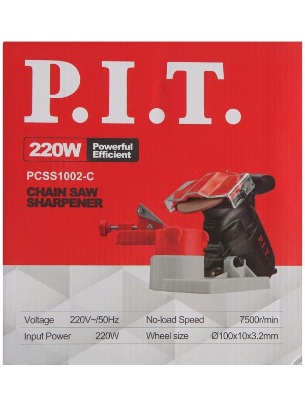 Станок для заточки цепи P.I.T. PCSS1002-C, 220 Вт, 7500 об/мин, 100х10х3.2 мм