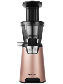 Соковыжималка Kitfort КТ-1114, шнековая, 150 Вт, 55 об/мин, 400 мл, розовая