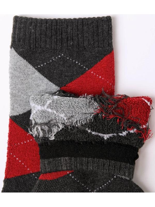 Носки мужские махровые, цвет тёмно-серый, размер 27-29