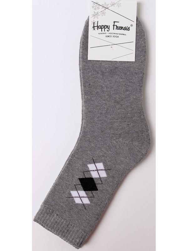 Носки мужские махровые, цвет серый, размер 27-29