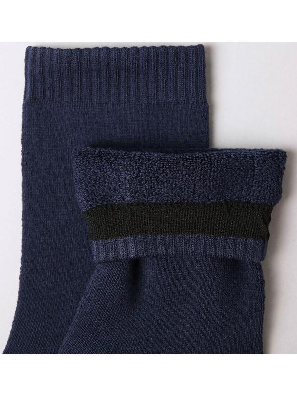 Носки мужские махровые, цвет тёмно-синий, размер 27-29