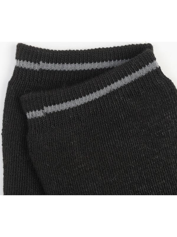 Носки женские махровые, цвет серый/черный, размер 23-25