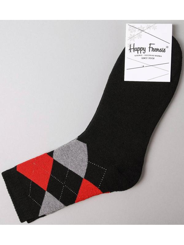 Носки мужские махровые, цвет чёрный, размер 27-29