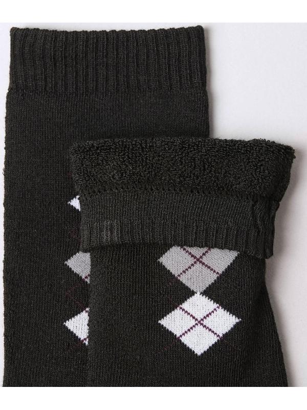 Носки мужские махровые, цвет чёрный, размер 25-27