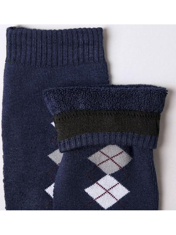 Носки мужские махровые, цвет тёмно-синий, размер 27-29