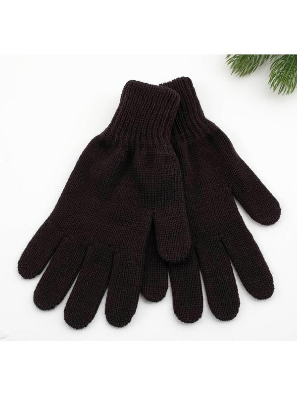 Перчатки женские, цвет чёрный, размер 18