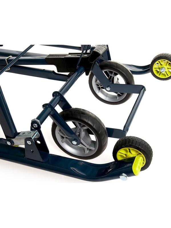 Санки-коляска «Ника Детям НД 7-7», дизайн в джинсовом стиле, цвет зелёный, с механизмом качания