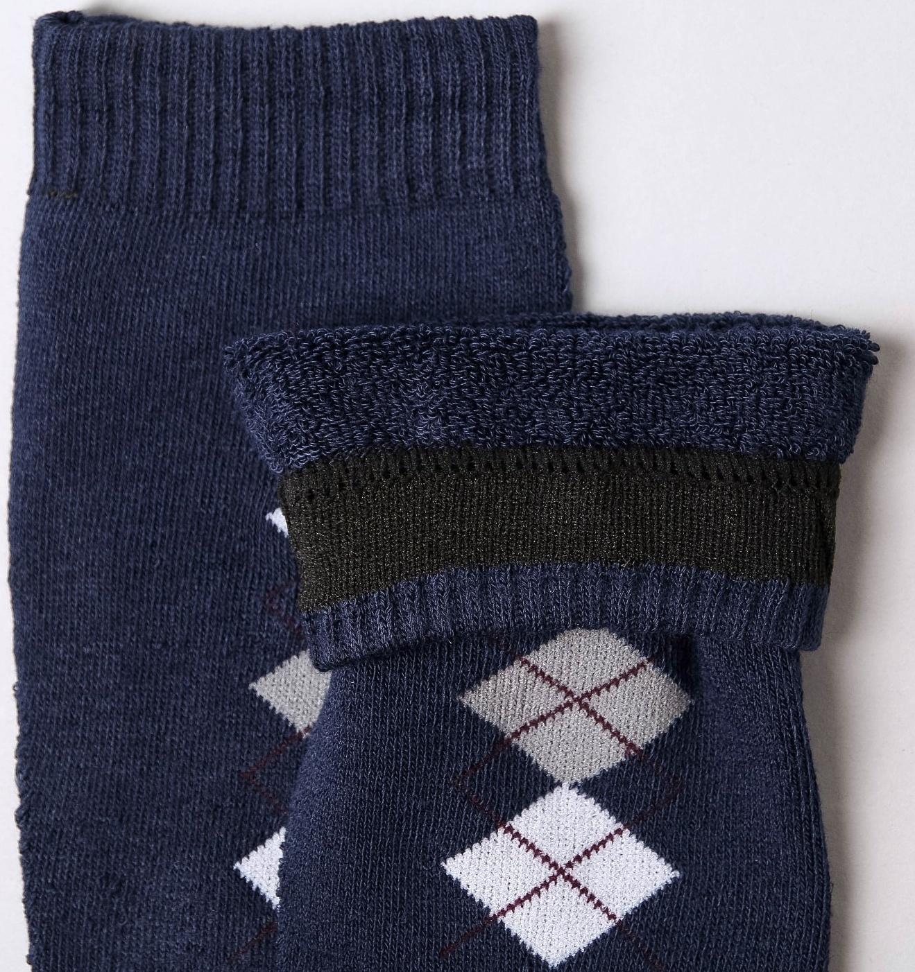 Носки мужские махровые, цвет тёмно-синий, размер 25-27