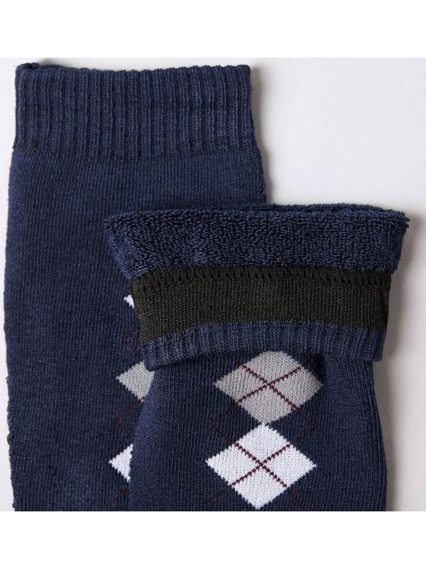 Носки мужские махровые, цвет тёмно-синий, размер 25-27