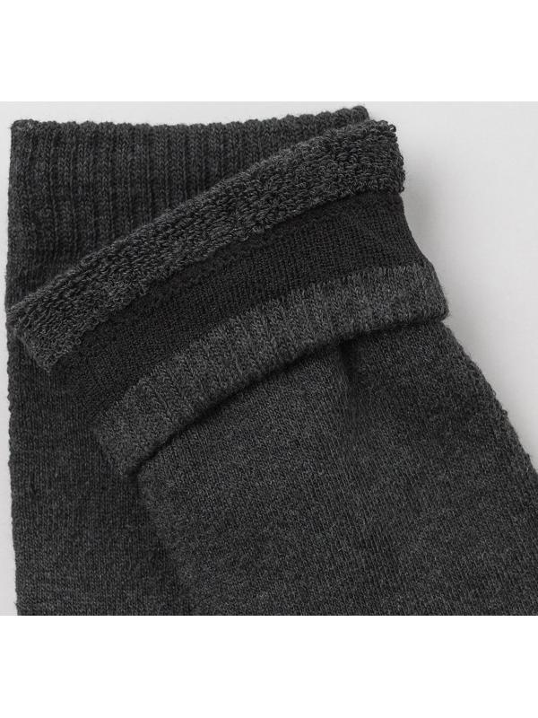 Носки мужские махровые, цвет тёмно-серый, размер 27-29