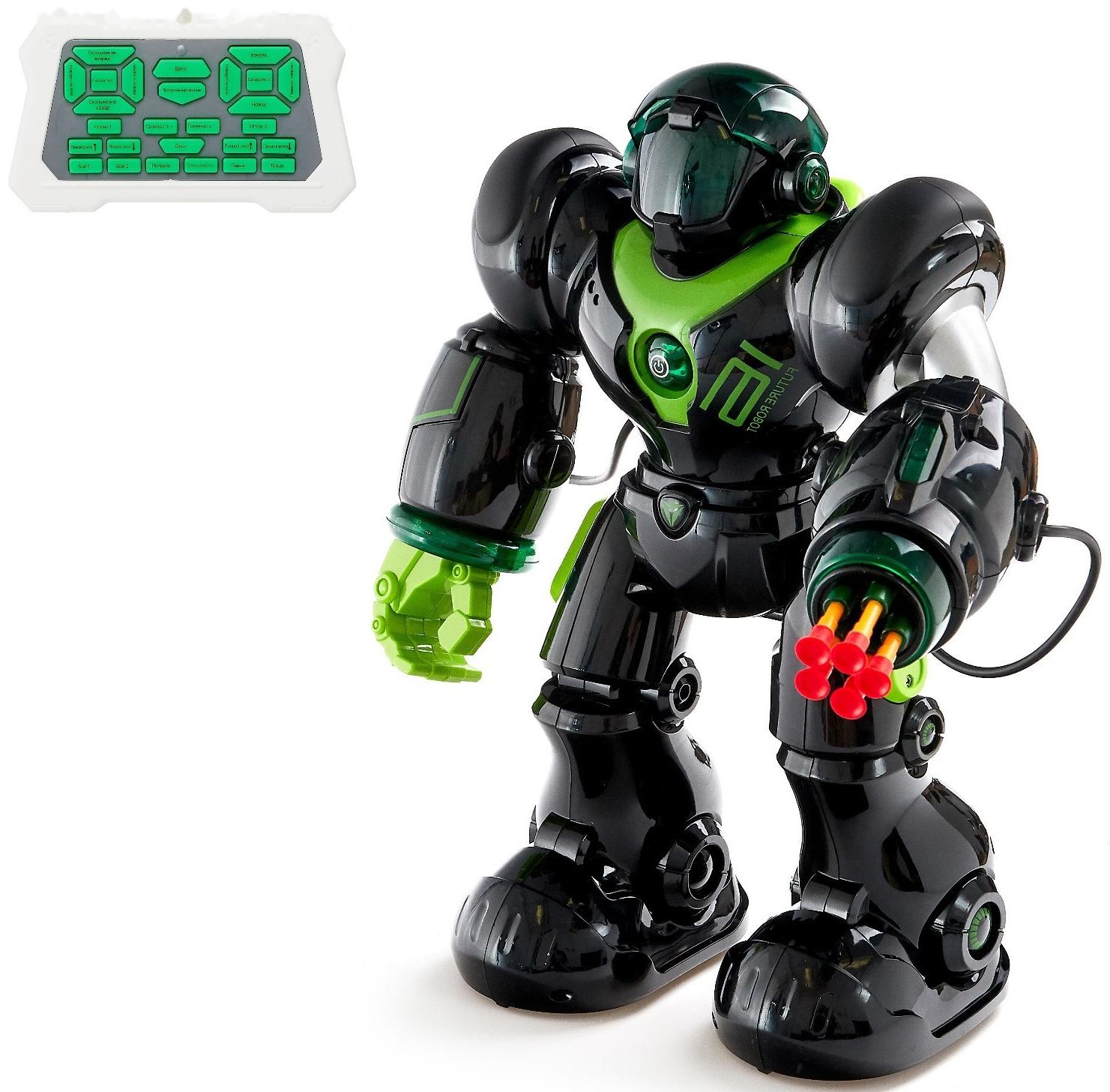Робот радиоуправляемый «Патрульный», световые эффекты, русское озвучивание, цвет чёрный
